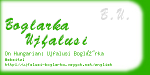 boglarka ujfalusi business card